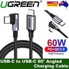 Ugreen USB-C to USB-C 90° Angled Type C 60W PD Fast Charge Charging Cable
