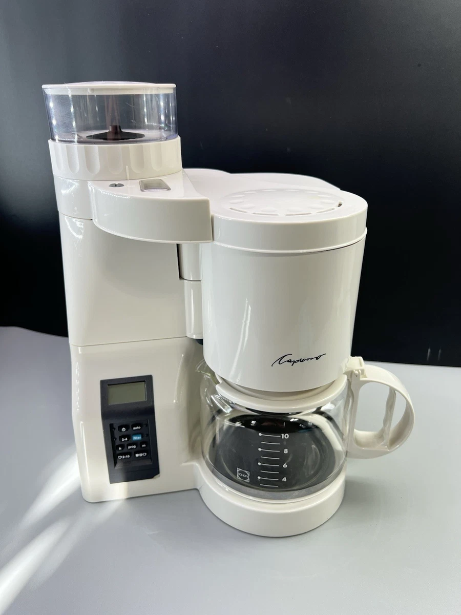 Cafetera Programable Capresso SG220 - Cafetera Elctrica 12 Tazas, Negro Y  Acero Inoxidable Capresso Sg220 12 Tazas