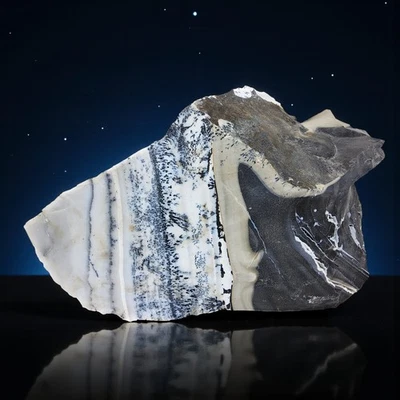 Parral Dendritic Agate, 4.25 lbs, cabbing rough, lapidary, #R-6806 - Image 1 of 4