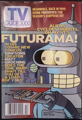 April 3-9 1999 TV GUIDE 3000 Futurama! Includes 5 page article. Ships from UK. - Image 1 of 3