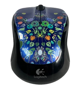 Logitech Wireless Mouse M325 Nature Floral Wildflowers Tested EUC - Picture 1 of 17