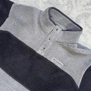 Columbia 1/4 Snap Fleece Pullover Herren Gr. Large grau schwarz Wandern Outdoor - Bild 1 von 14