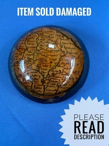 Vintage paperweight - Cartographer's Map - John Speed 1627 Devon Circa 1940 USED - Picture 1 of 12