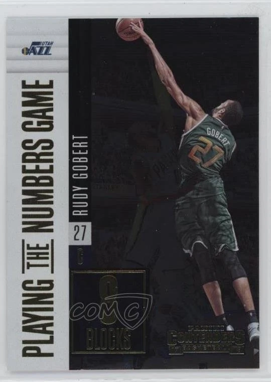 2017-18 Panini Contenders Playing the Numbers Game Rudy Gobert #3 - Image 1 of 2