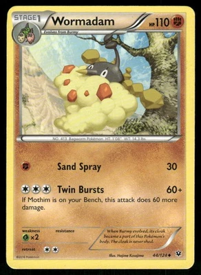 Wormadam (44) 44/124 Uncommon Normal XY - Fates Collide LP - Image 1 of 2