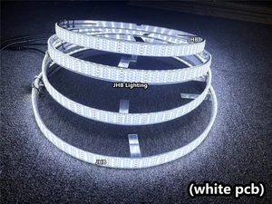 【】JHB Set (4) 17.5" QUAD ROW PURE Bright WHITE LED Trucks Wheel Rings Rim Lights - Picture 1 of 11