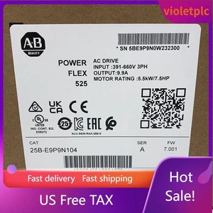 AB 25B-E9P9N104 PowerFlex 525 5.5kW (7.5Hp) AC Drive 25BE9P9N104 US Free Tax - Picture 1 of 5