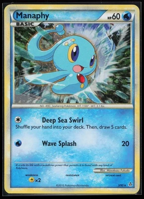 Manaphy 3/95 Holo Rare Unleashed Pokémon Card - Image 1 of 2