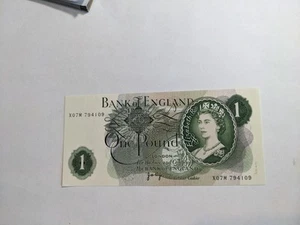 1960-1977 Bank of England One Pound Bank Note CHOICE UNCIRCULATED - Picture 1 of 4