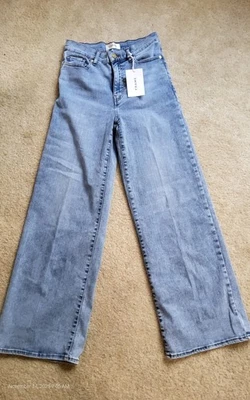 Frame La Slim Palazzo Light Wash Stunning Denim Jeans Sz 27 - Image 1 of 4