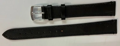 16 MM Cinturino extra Lungo XL, Nero, pelle Nappa, Alluminio Chiusura Italia LED - Immagine 1 di 2