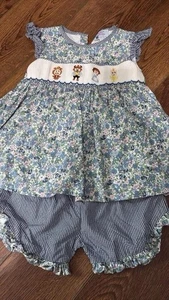 Sweet Larose Beauty & The Beast 4T Smock Set - Picture 1 of 1