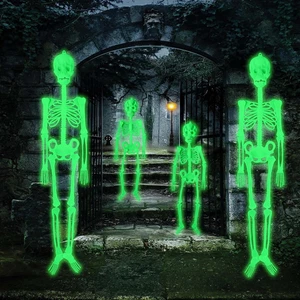 4Pcs Halloween Scheletro Luminoso, Decorazioni Da Appendere a Scheletro Luminoso - Foto 1 di 12