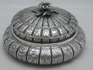 ZUCKERDOSE SILBER 800-ER UM 1890 - Bild 1 von 6