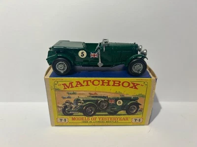 Matchbox Models Of Yesteryear Y-5 Le Mans Bentley, Boxed, Original, Vintage. - Image 1 of 4