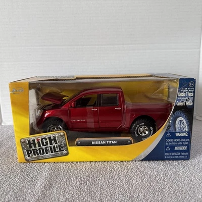 JADA HIGH PROFILE NISSAN TITAN 1:24 RED - Image 1 of 4