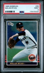 PSA 9 MINT 1985 DONRUSS NOLAN RYAN #60 ASTROS 15425 B135 - Picture 1 of 2