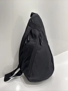 Rucksack Umhängetasche Sling Bag schwarz Nylon - Bild 1 von 6