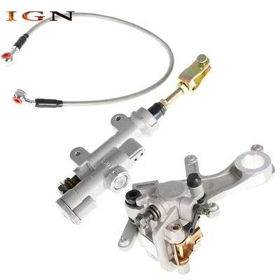 Fit For Honda CRF450R 2002-2020 Rear Brake Master Cylinder &Brake Caliper &Hose - Image 1 of 4