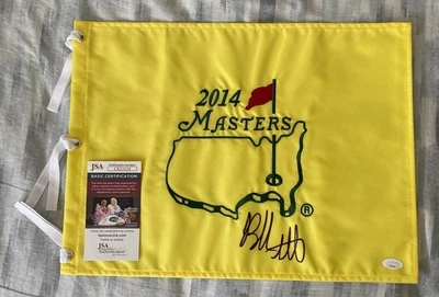Bubba Watson Signed 2014 Masters Golf Pin Flag Winner Autographed JSA COA - Image 1 of 4