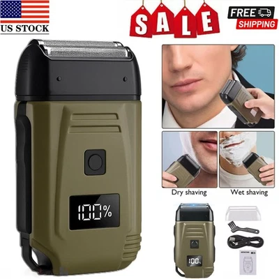 Mens USB Electric Shaver Trimmer Razor Rechargeable Hair Beard Shaving Machine - Image 1 of 4