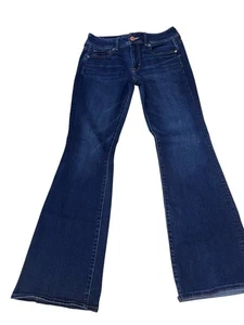 American Eagle Jeans 10 RegularDark Blue Denim Kickboot Super Stretch - Picture 1 of 4