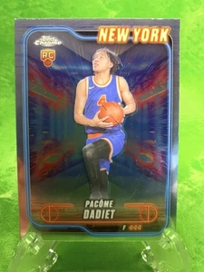 Pacome Dadiet RC - 2024-25 Topps Chrome Basketball #172 New York Knicks - Picture 1 of 11