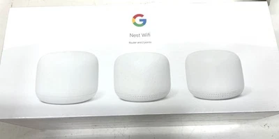 Google Nest Wifi - Mesh Router AC2200 and 2 Points with Google Assistant - 3Pack - Image 1 of 2