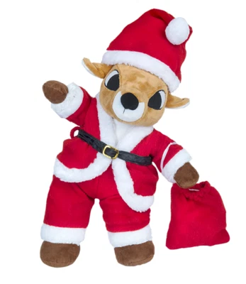 PLUSH TOY WANDERLAND Santa Claus Outfit for Stuffed Toys, Fits Most 14"-18" Bears, Christmas Apparel