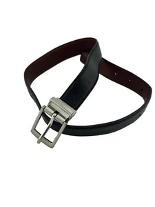 Jungen Wendegürtel Größe Small 22,5 Zoll schwarz braun Kunstleder Schuluniform - Bild 1 von 5