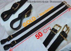 50 cm Verlängerung für Akkordeongurte,Riemen,Extension for accordion straps GOLD - Bild 1 von 6