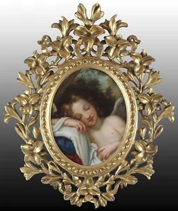 After Baldessare Franceschini Antique Oil Painting of Sleeping Cupid - Picture 1 of 6