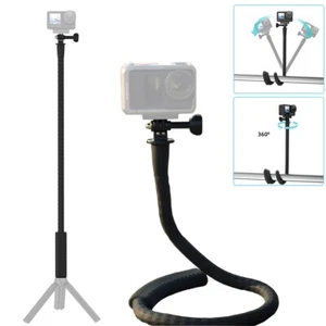 Flexible Arm Stand Gooseneck Monpod Selfie Stick for Gopro Hero Insta 360 Camera - Picture 1 of 12