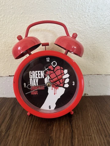 Green Day Red Alarm Clock American Idiot Merch Decor 2000s Rock Unique WORKS Cover
