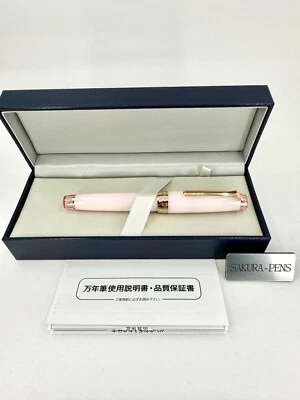2024 Renewal Kubozakura Fountain Pen Sailor Hachimojiya Bloom Pink 14K Nib F NEW - Image 1 of 4