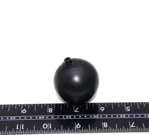 Black Plastic Wrecking Ball / Classic Bomb Figure Toy Accessory Part - Picture 1 of 3