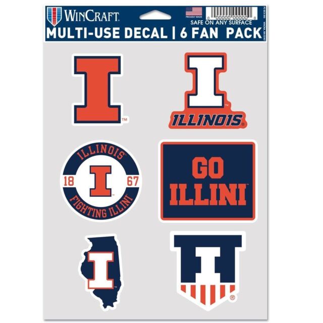 12x4 Collegiate Tin Sign: Illinois Fighting Illini