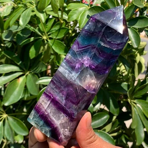 494G Natural colour Fluorite Crystal obelisk crystal wand healing stan - Picture 1 of 13