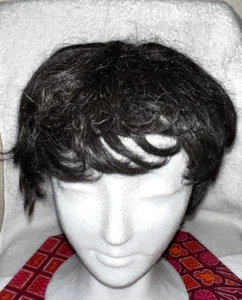 Kanekalon Wig Women Short Curly Light Black Modacrylic Fiber - Picture 1 of 10