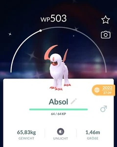 ✨#359 Shiny Absol (Occhiali da sole) Pokémon Go✨ - Foto 1 di 2