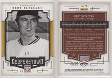 2015 Panini Cooperstown Gold /5 Bert Blyleven #7 HOF