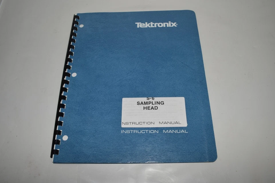 TEKTRONIX S-6 SAMPLING HEAD INSTRUCTION MANUAL (BOOK 348) - Image 1 of 1
