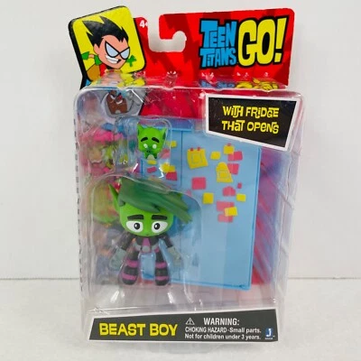 Teen Titans Go! Beast Boy with Fridge That Opens Action Figure NEW Sealed - Image 1 of 4