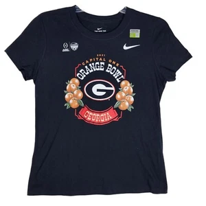 Nike Women's Georgia Bulldogs College Football Playoff 2021 Orange Bowl S Black - Picture 1 of 10