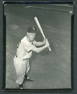 Orig. 1951 4" x 5" B&W Type 1 Cont. Proof - Nellie Fox - White Sox -Jacobellis - Picture 1 of 2