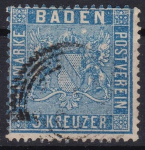 == AD Baden Mi. 10b gest. Corona de punta, gato. 30 € == - Imagen 1 de 1