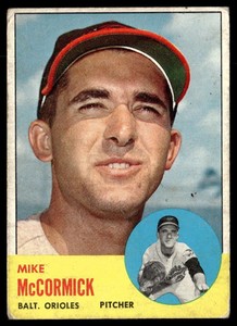 1963 Topps #563 Mike McCormick VGEX-B107R12