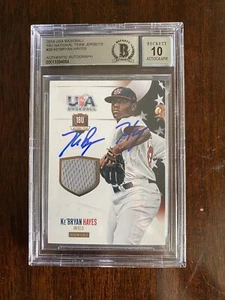 Ke’bryan Hayes Auto Signed 2014 Panini USA Baseball #'d 36/99 Game Used Jersey - Picture 1 of 6