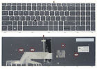 Clavier rétroéclairé noir américain cadre argenté trackpoint pour HP ProBook 450 G5 455 470