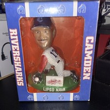 LIPSO NAVA #17 CAMDEN RIVERSHARKS BOBBLEHEAD SGA 2004 NEW IN BOX